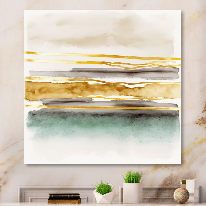 Golden Morning Glory III - reproduction sur toile, L 36 po x H 36 po, Toile tendue
