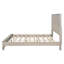 Base de lit en bois massif, lit plateforme très grand avec tête de lit, tête de lit haute en bois naturel, pas de sommier tapissier, beige-124438765