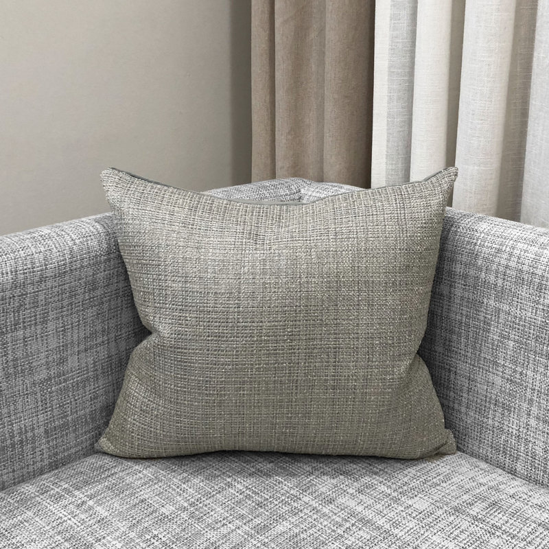 Chester Rectangular Pillow Cover & Insert, Silver
