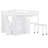 Loft Bed with Stairs, Bookshelf, Drawers, Desk & Wardrobe-839479142-839479141