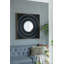 Miroir carré 40 "x 40" sculpté plissé avec cadre en fer doré-598797123