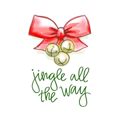 " Jingle All The Way Bells " Painting Print
