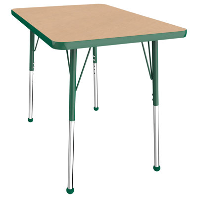 Rectangle T-Mold Adjustable Height Activity Table