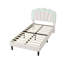 3ft Upholstered Bed With Adjustable Headboard Velvet-703728241