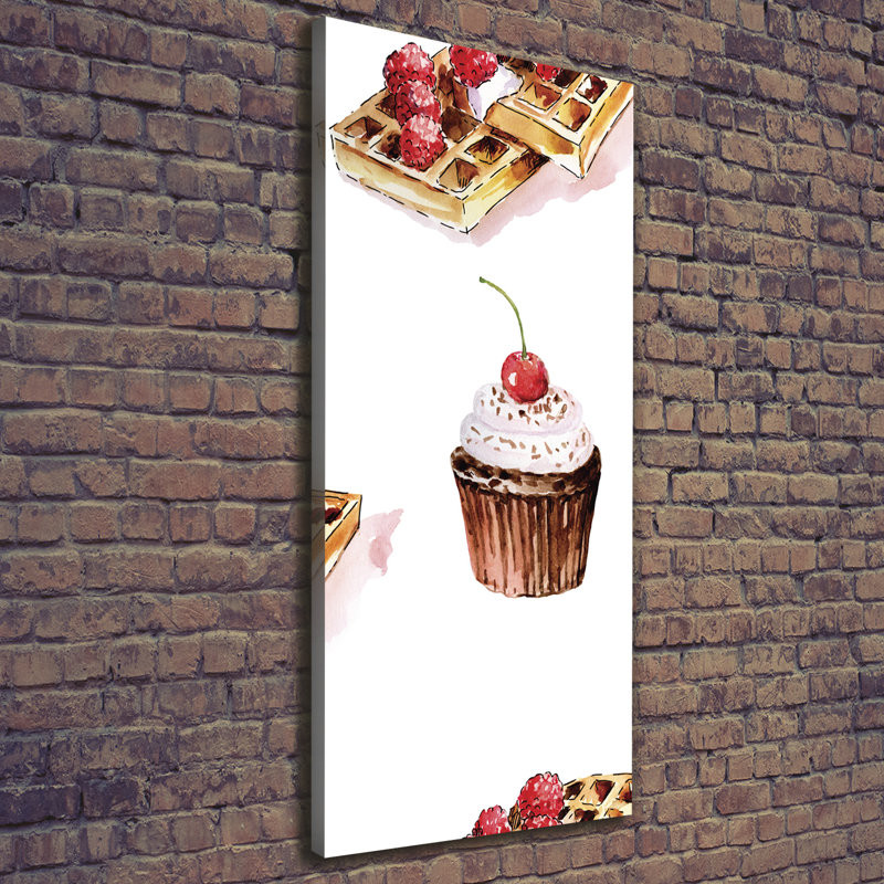Muffins And Waffles - Wrapped Canvas Print