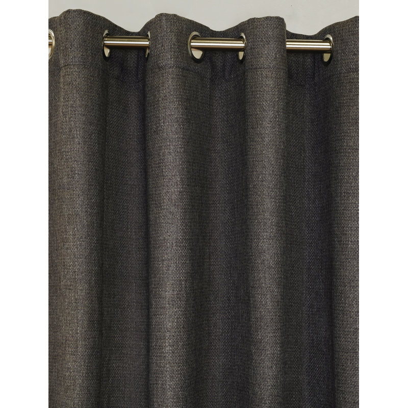 Room Darkening Curtain Single Panel, Black, 54" W x 84" L