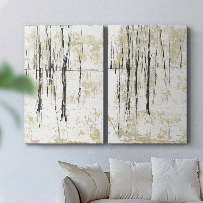 Gilded Forest I-Premium Gallery Wrapped Canvas -Ready to Hang, 60" H x 80" W