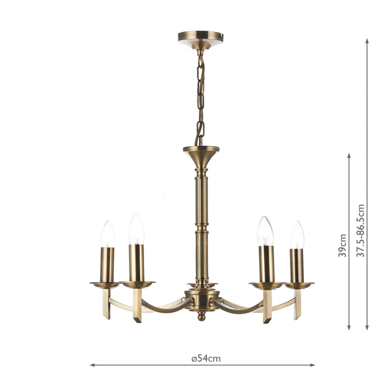 Amplas 5 - Light Candle Style Chandelier