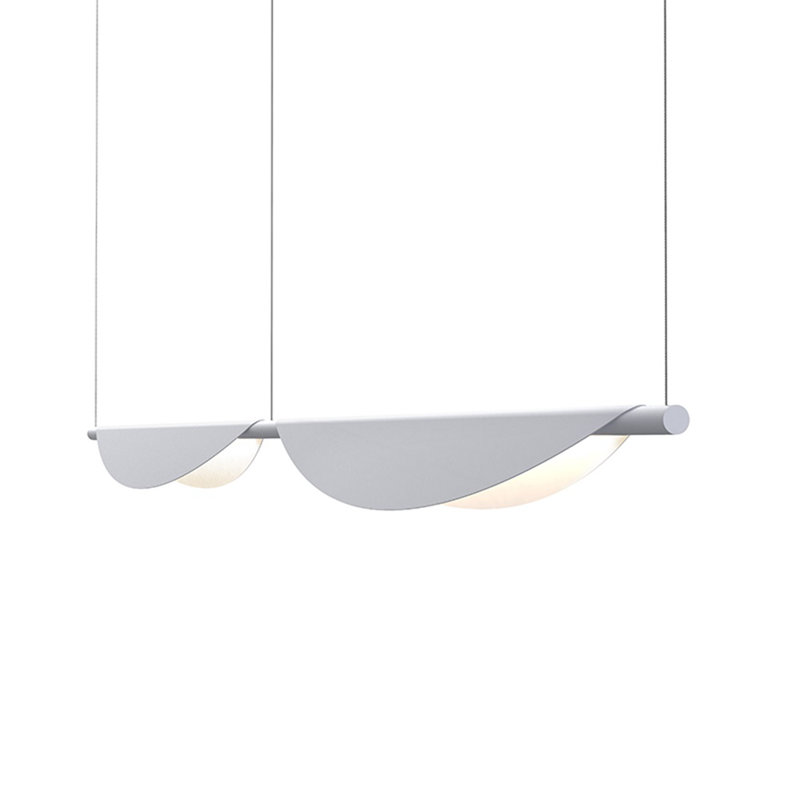 Tela 2 - Light LED Unique/Statement Pendant, Dove Gray