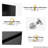 22"Black Corner Single Bathroom Vanity Set With Ceramic Top