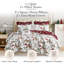 Ensemble de literie réversible Southshore Fine Linens White Christmas, 7 pièces, comprenant 1 courtepointe, 2 taies d'oreiller king, 2 taies d'oreiller carrées, 1 coussin décoratif et 1 housse de coussin, taille king/california king-102595331