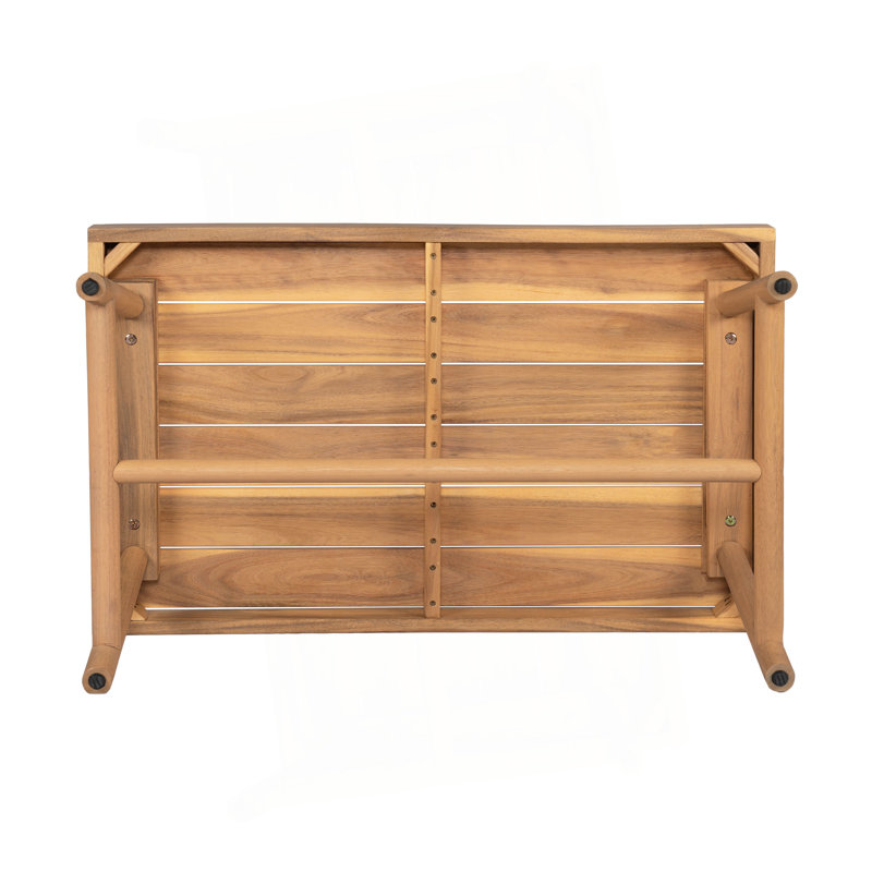 Patio Acacia Wood Rectangle Coffee Table
