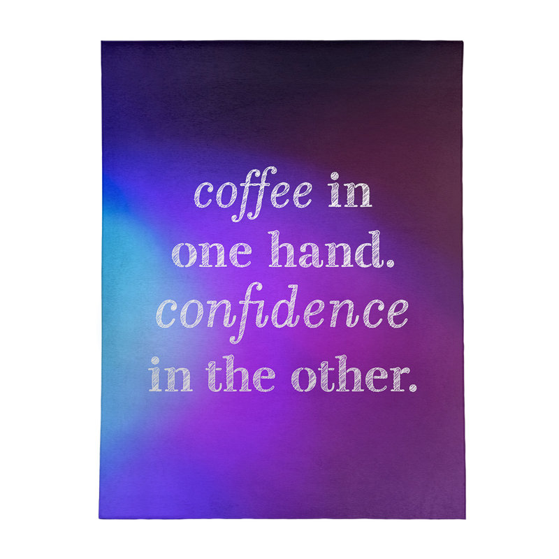 Tapis en polyester multicolore avec café en polyester, Rectangle 5 pi x 7 pi