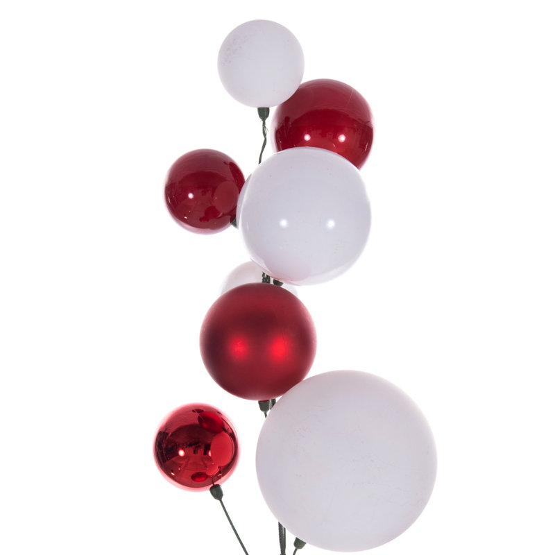  Guirlande 6 'rouge / blanche., Rouge / Blanc