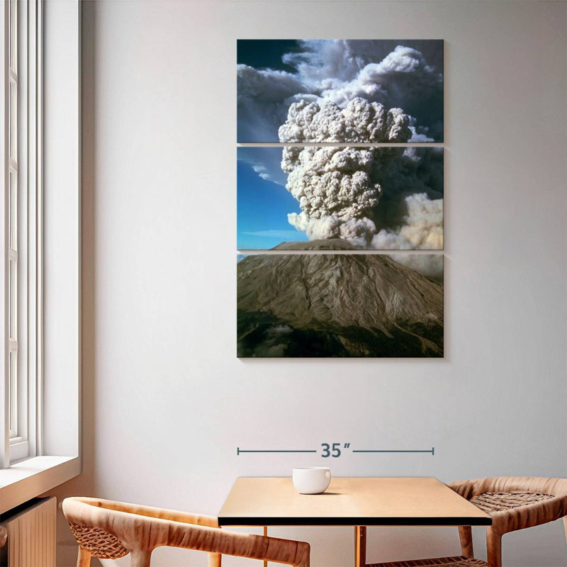Alvord Volcanic Eruption 1980, 65" H x 42" W