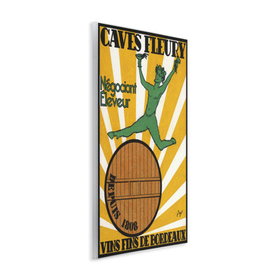Fine Wines of Bordeaux Wall Plaque Art, design by Jean-Pierre Got