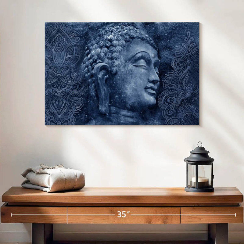Bouddha antique Leisha, H 16 po x l 24 po