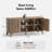 Mid Century Modern Tv Stands For Living Room, Boho Media Console For Bedroom, Tv Entertainment Center With Storage, Wood Television Cabinet