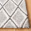 Tapis géométrique en laine et en coton tissé à la main avec latex Marbella-618157665