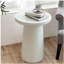 Table d'appoint d'extérieur H 24 po MGO Terrazzo, blanc