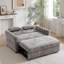 Canapé-lit moderne capitonné gris-1251355254
