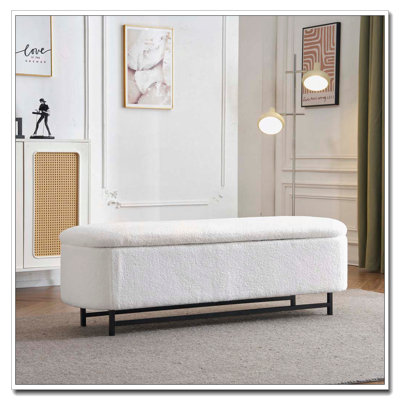 Banc de rangement rembourré Boucle
