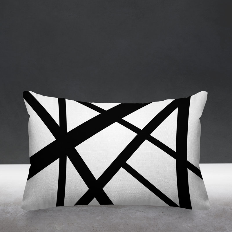 Coussin intérieur / extérieur Shelly, Noir