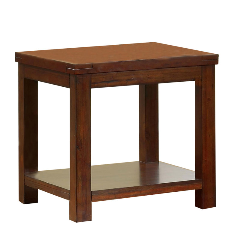 Megan Solid Wood Top End Table