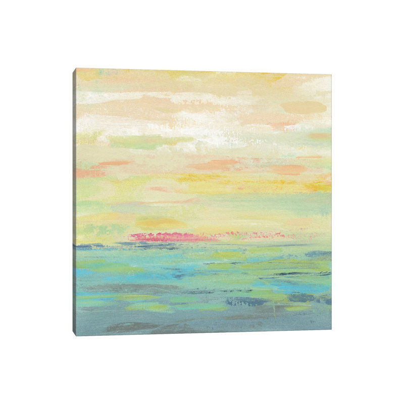 «Pink Clouds I» par Silvia Vassileva - impression, Toile tendue, H 18 po x l 18 po x P 1,5 po, Aucun mat