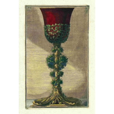 Verre à pied rouge I