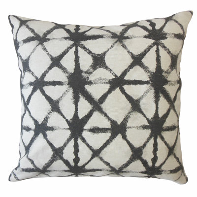 Gerica Geometric Feather Reversible Throw Pillow