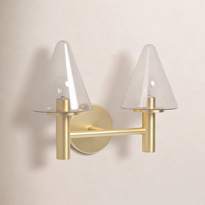 2 Light Transparent Vanity Light