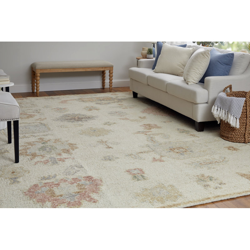 Grafton Wool Floral Area Rug, Rectangle 7'9" x 9'9"