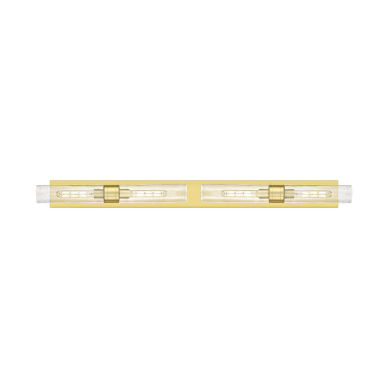 Ballston - Maliyah - 4 Light 51" Bath Vanity Light, Satin Gold, Seedy