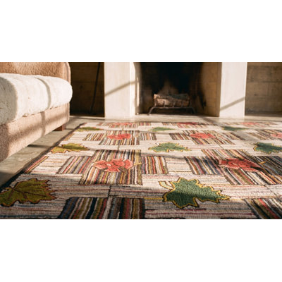 Tapis crocheté au début du 20e siècle
