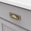 Poignée coupelle de la collection Craftsman - Poignée d'armoire centrale à centre 3-3 / 4 po Windover Antique - Quincaillerie Craftsman pour tiroirs et armoires-90926811