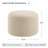 Regeani 22.6" Modern Round Upholstered Pouf Ottoman-984914170