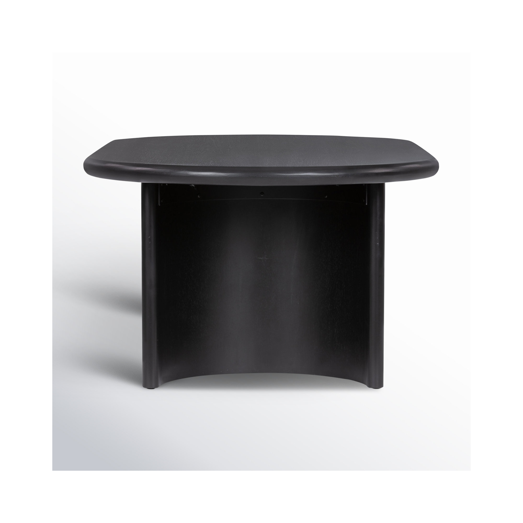 Haiden Single Coffee Table, 17" H x 35" L x 65" W, Aged Black Acacia