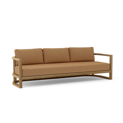 Massoumeh Teak 6 - Person Patio Conversation Set with Sunbrella® Cushions