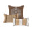 7 Piece Jacquard Comforter Set Brown/Gold