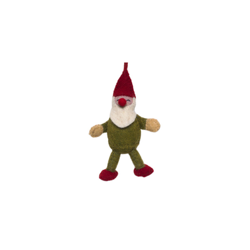 Ornement gnome - vert