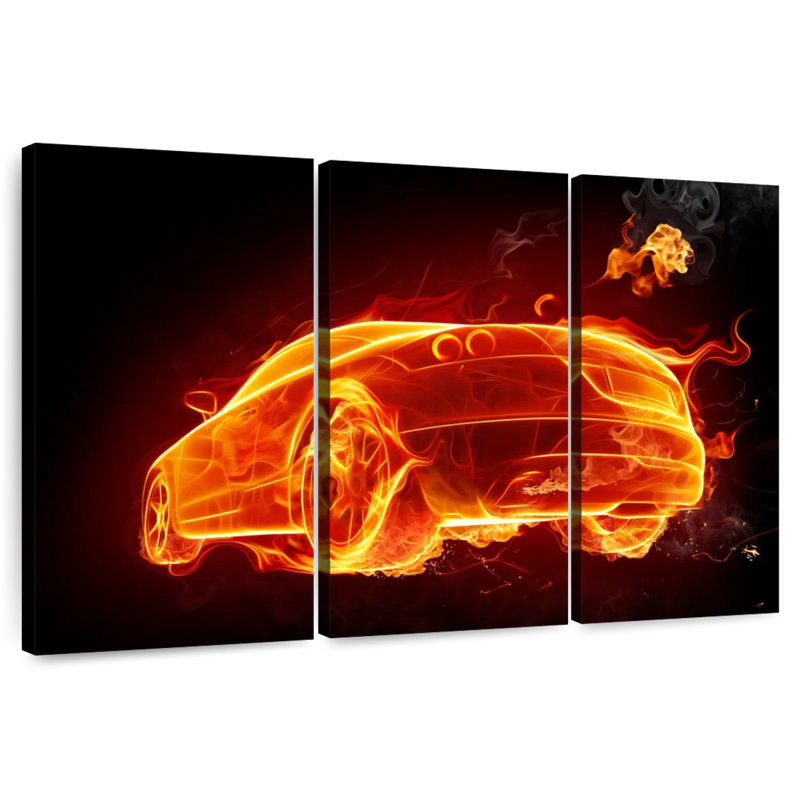Mehar Fire Car, 36" H x 57" W