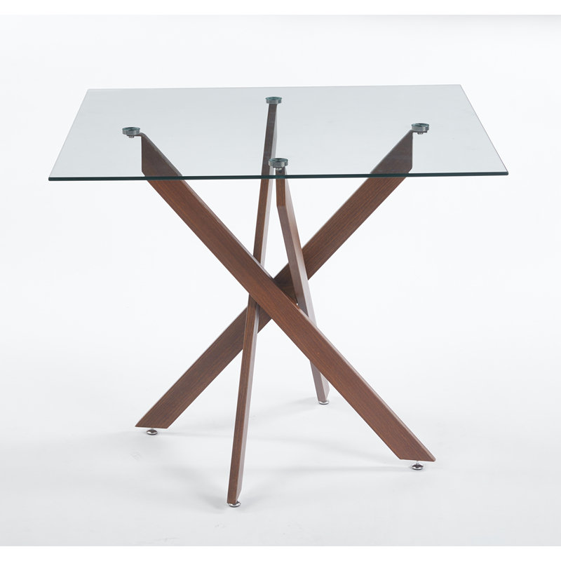Cross Legs Dining Table, Brown
