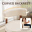 Chaise d'appoint rembourrée en similicuir-670082515