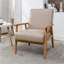 25.38'' Wide Wood Frame Armchair-799658109