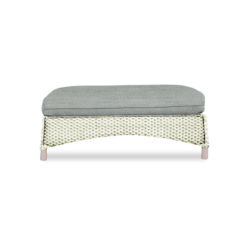 Mandalay Outdoor Ottoman, Remy Shadow, Hickory