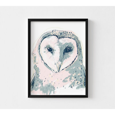 Silas Owl Vet Office Wall Art, Farmhouse Over Fireplace Artwork, Wild Animal Gift For Grandma Poster Print, Kids Bedroom Decor