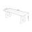 Brown Rectangular Solid Wood Writing desk-990901908