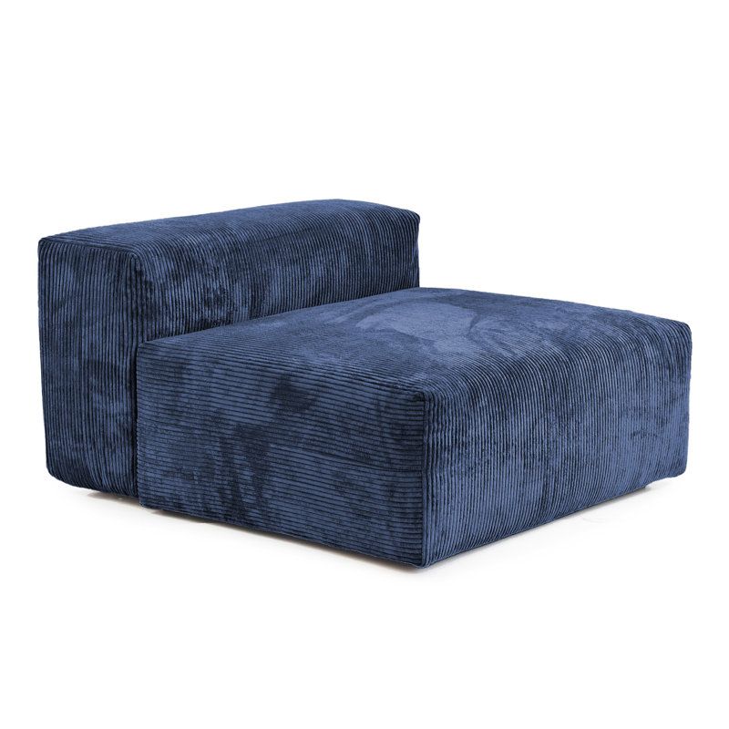 Fauteuil de chambre de 39,37 po de large Nikodemos, Bleu