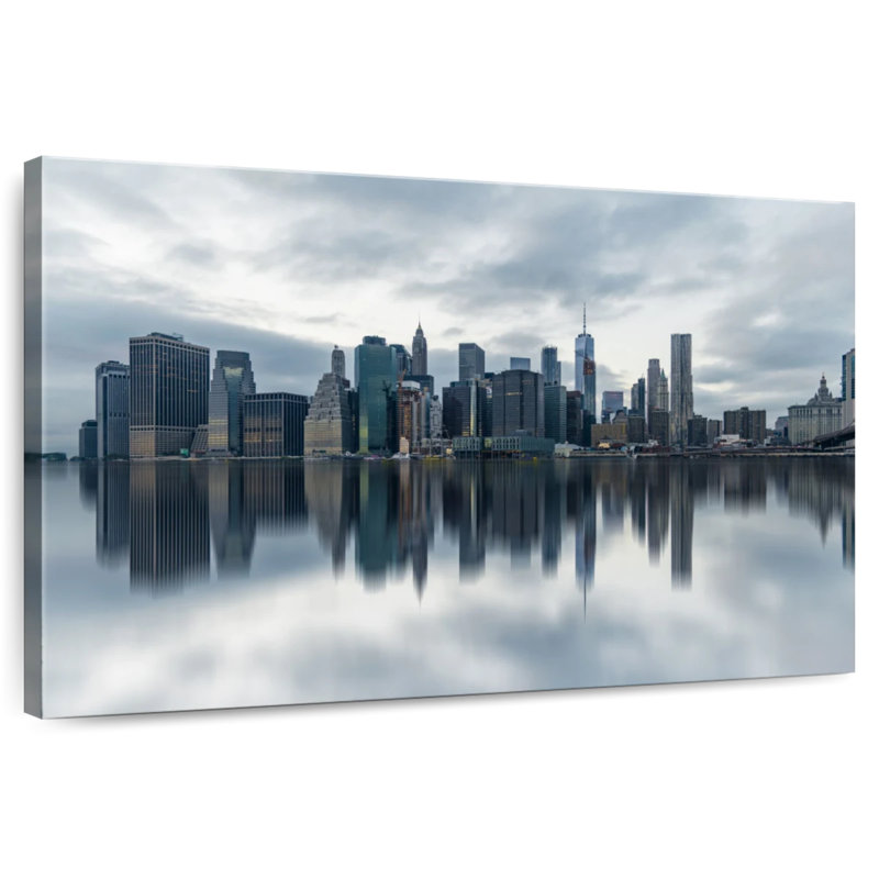 Sirci, reflet de l'horizon de New York, H 8 po x l 12 po